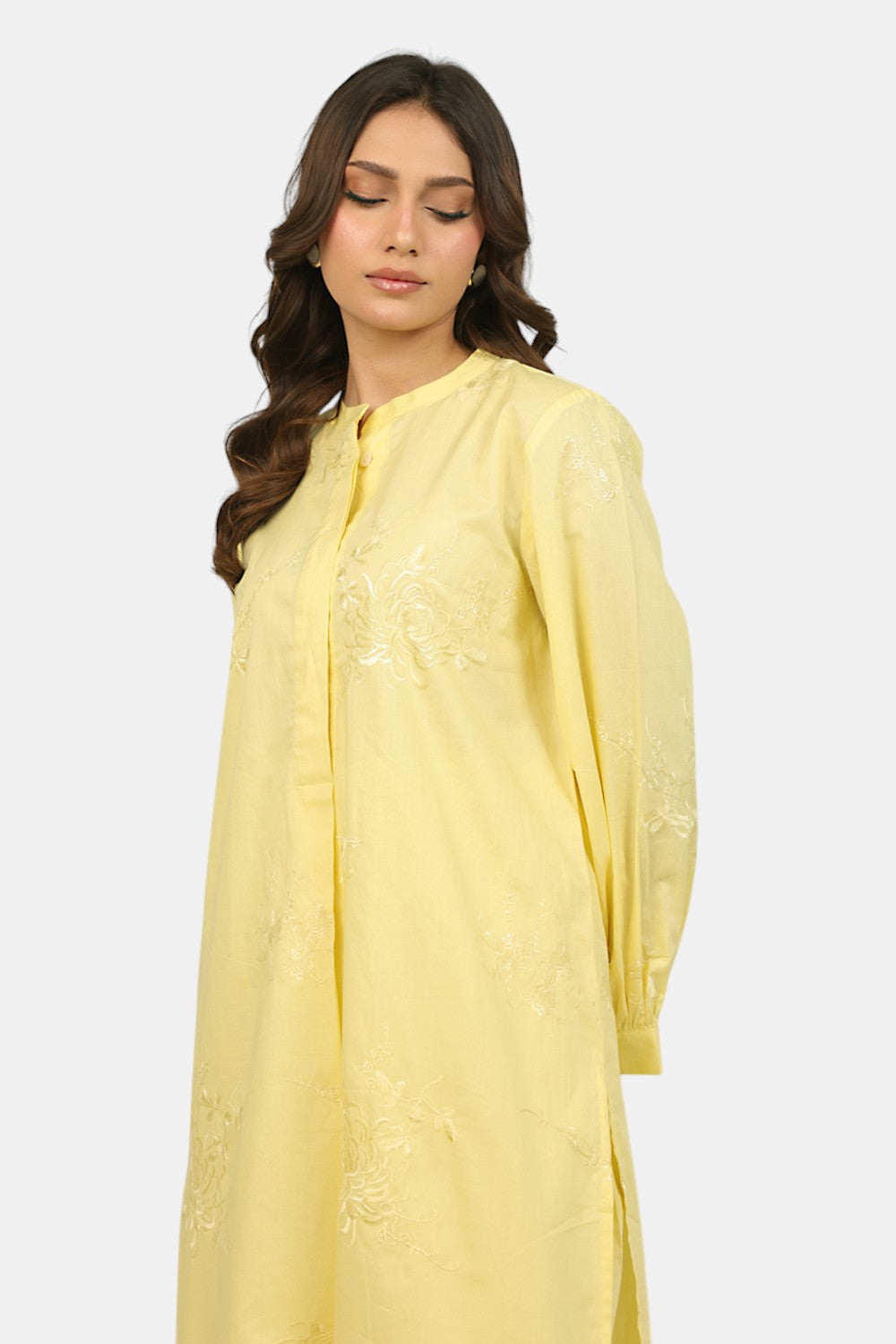 Cambric Embroidered Co-Ord Set