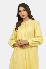 Cambric Embroidered Co-Ord Set