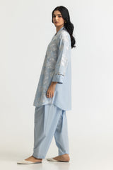 Cambric Embroidered Co-Ord Set