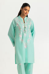 Cambric Embroidered Co-Ord Set