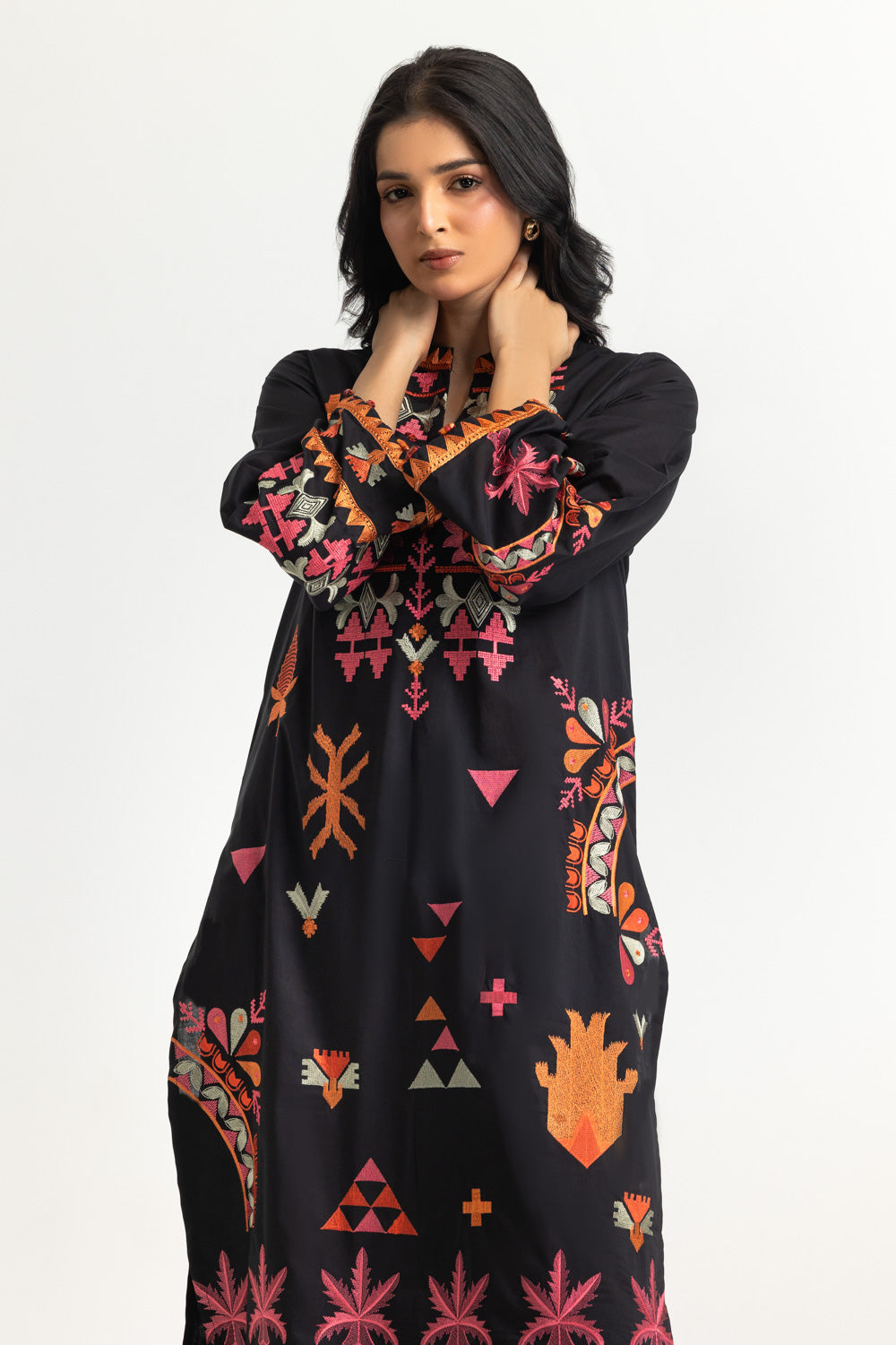 Cambric Embroidered Co-Ord Set
