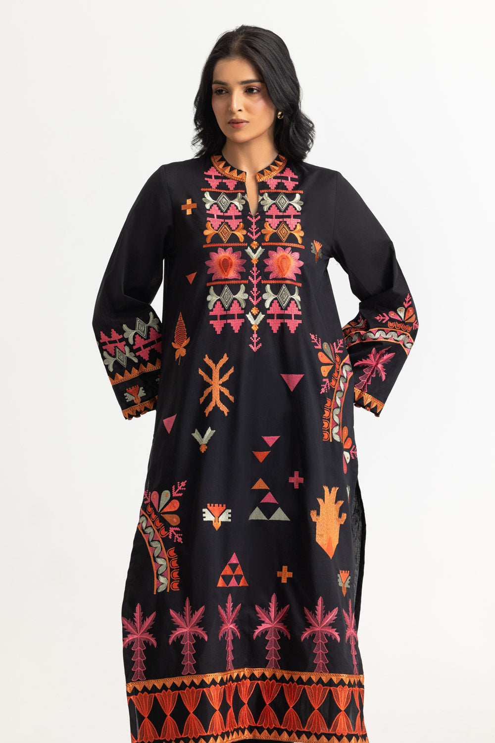 Cambric Embroidered Co-Ord Set
