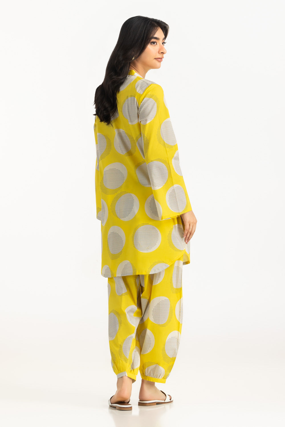Cambric Printed Co-Ord Set With Embroidered