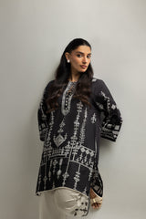 Cambric Printed Co-Ord Set With Embroidered