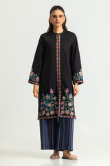 Cambric Printed Co-Ord Set With Embroidered