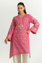 Cambric Printed Co-Ord Set With Embroidered