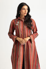 Cambric Printed Embellished Shirt