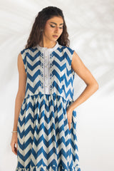 Cambric Printed Long Dress