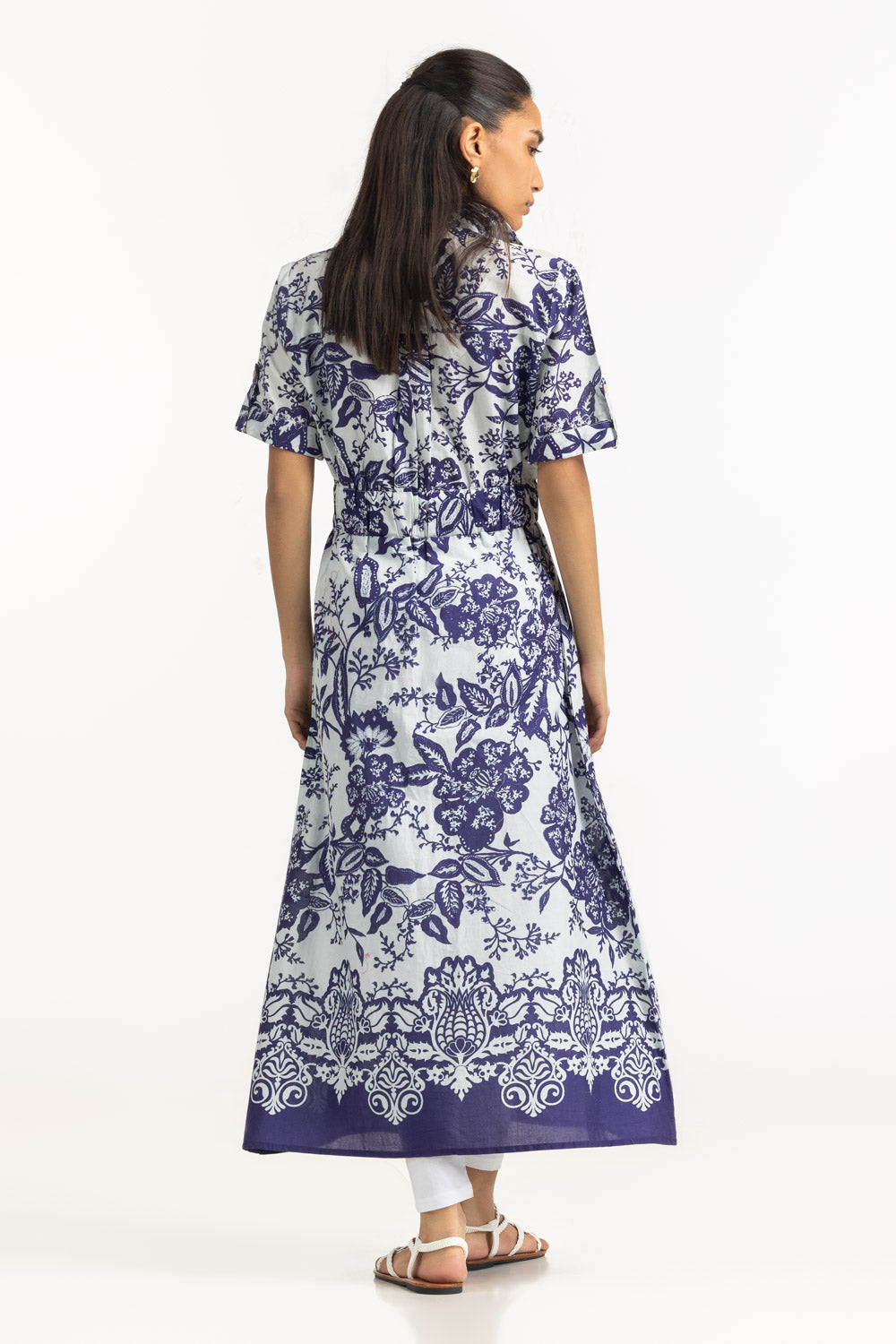 Cambric Printed Long Shirt