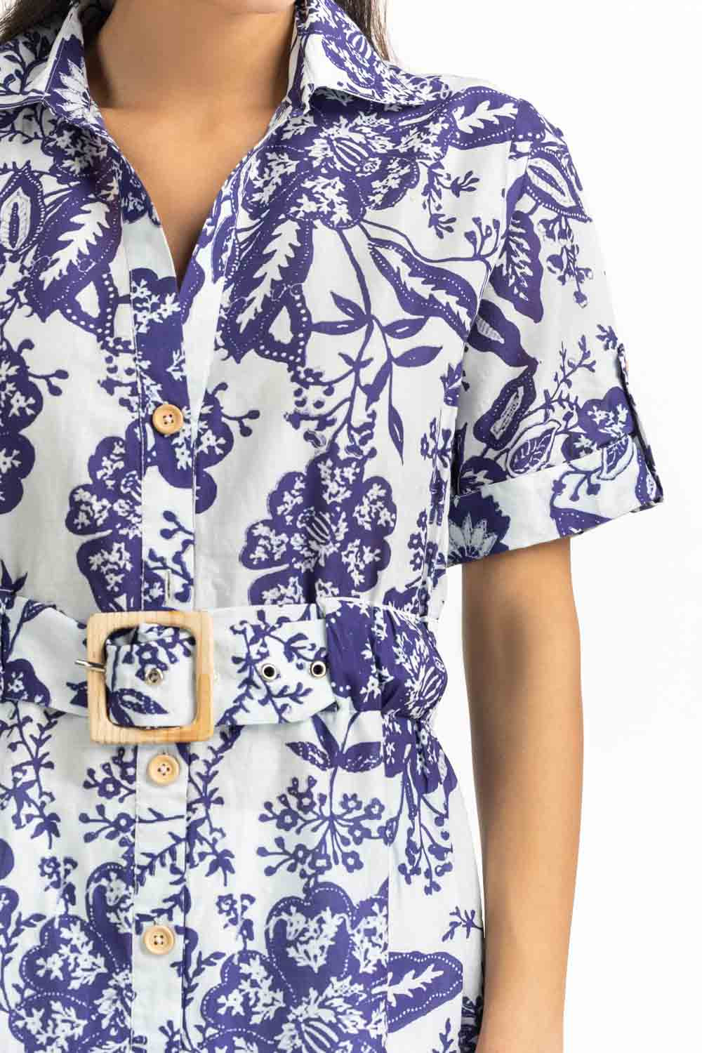 Cambric Printed Long Shirt