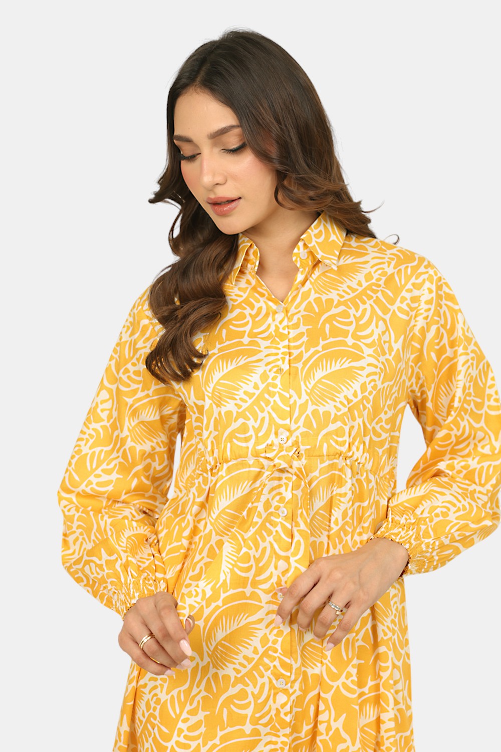 Cambric Printed Long Shirt