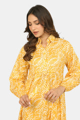 Cambric Printed Long Shirt