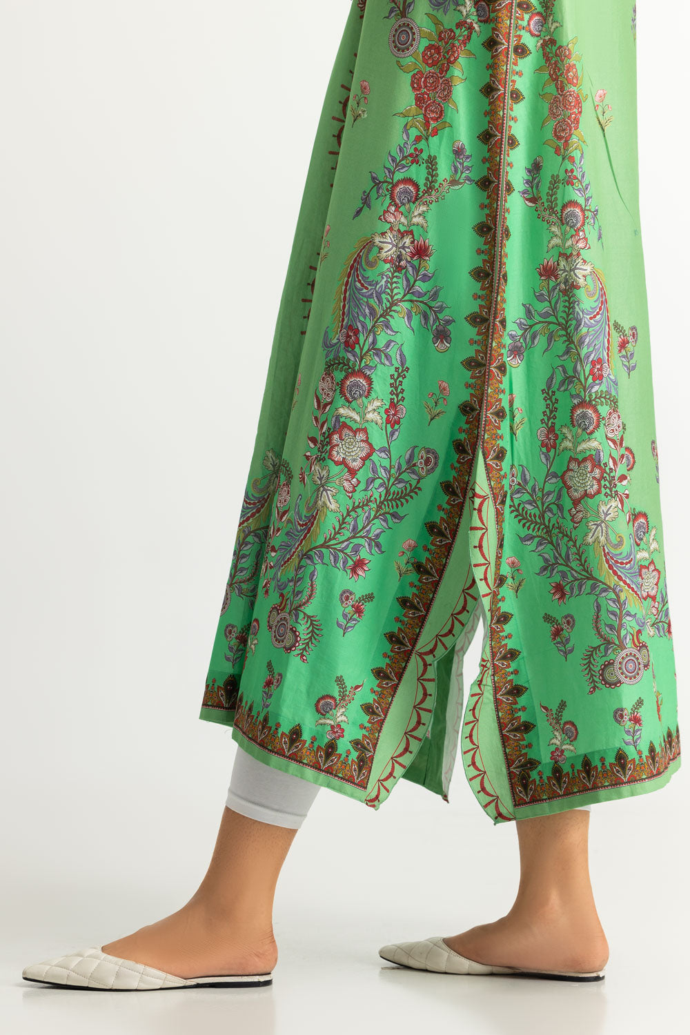 Cambric Printed Long Shirt