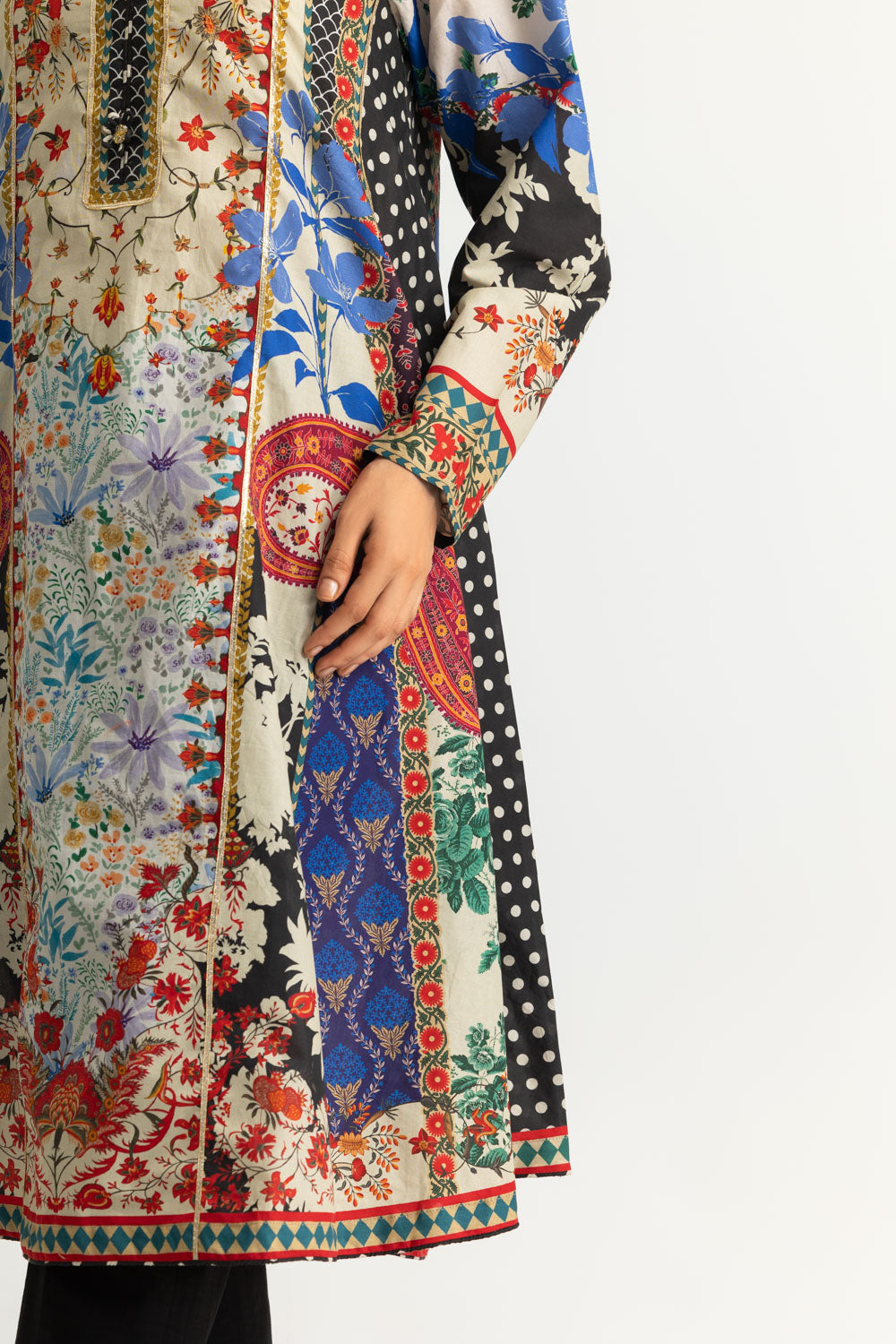 Cambric Printed Long Shirt