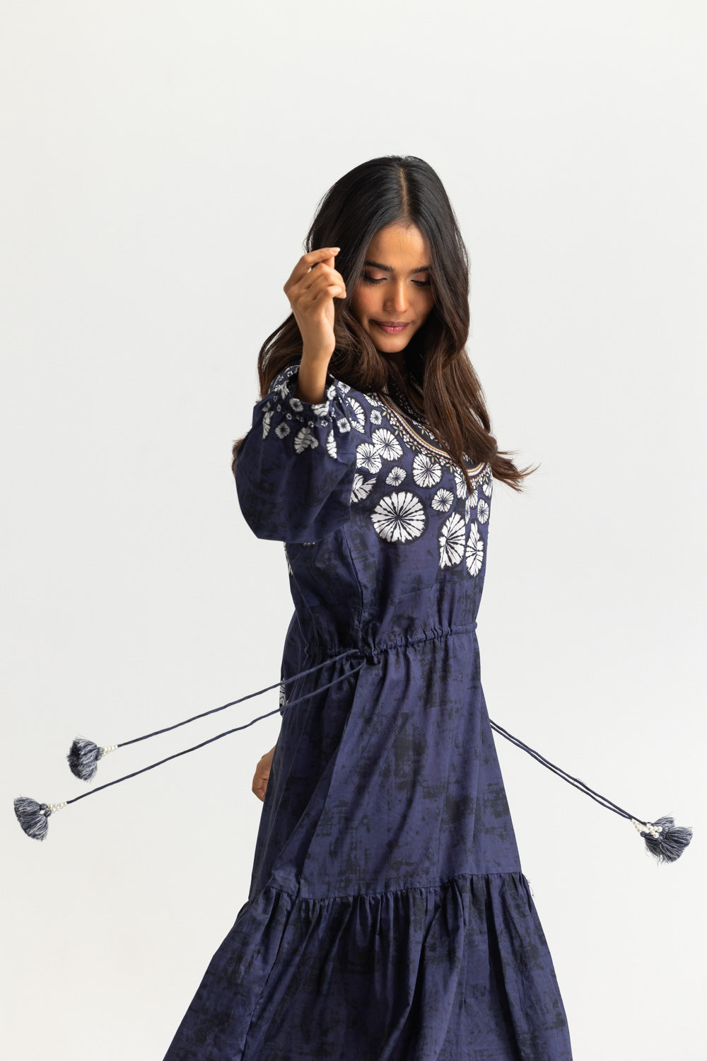 Cambric Printed Long Shirt