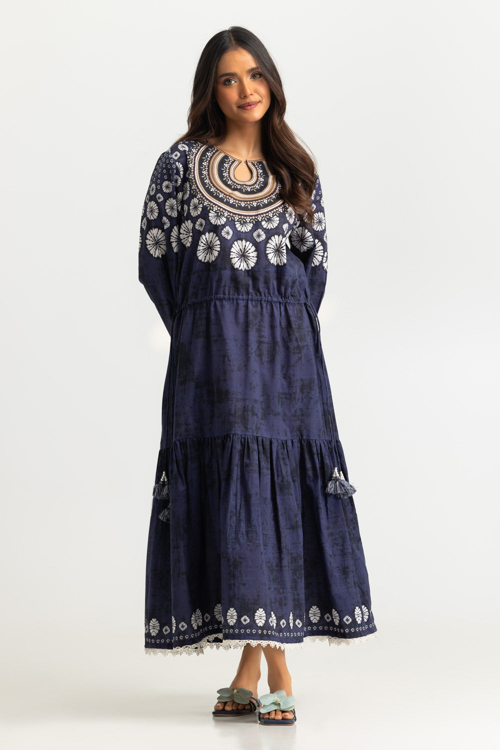 Cambric Printed Long Shirt