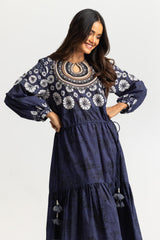 Cambric Printed Long Shirt