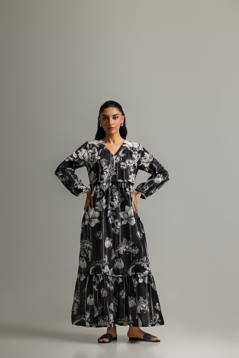 Cambric Printed Long Shirt