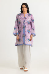 Cambric Printed Shirt And Embroidered Trouser