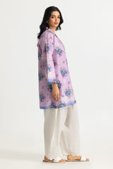 Cambric Printed Shirt And Embroidered Trouser