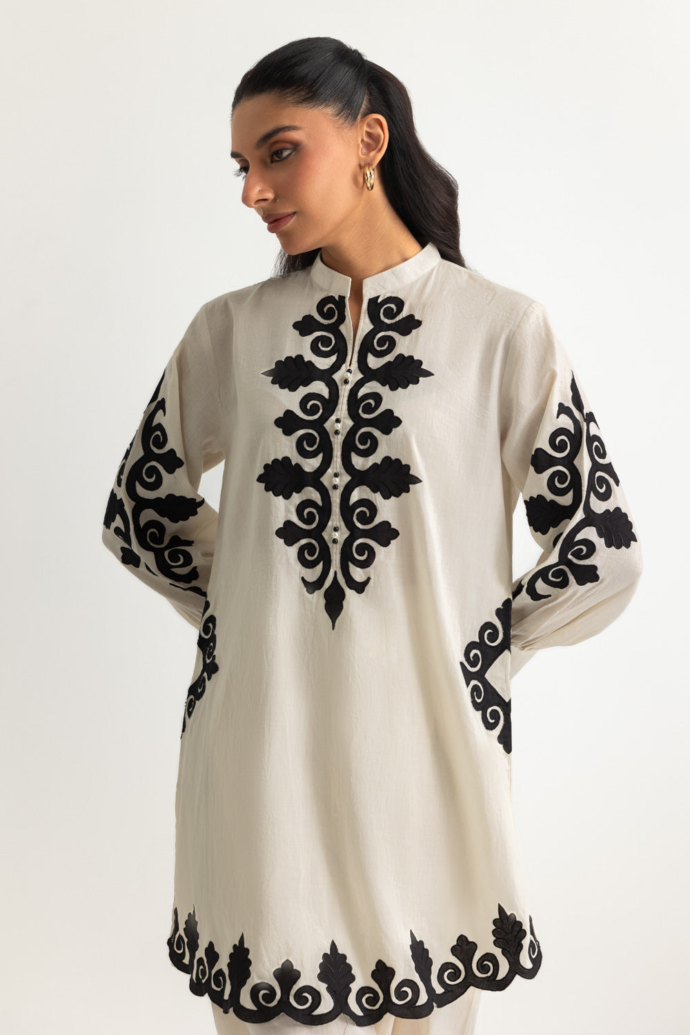 Cotton Bana Dora Embroidered Co-Ord Set