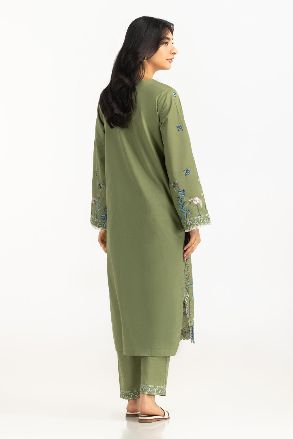 Cotton Bana Dora Embroidered Co-Ord Set