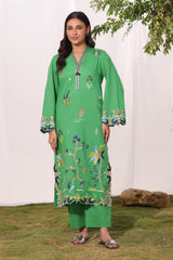 Cotton Bana Dora Embroidered Co-Ord Set