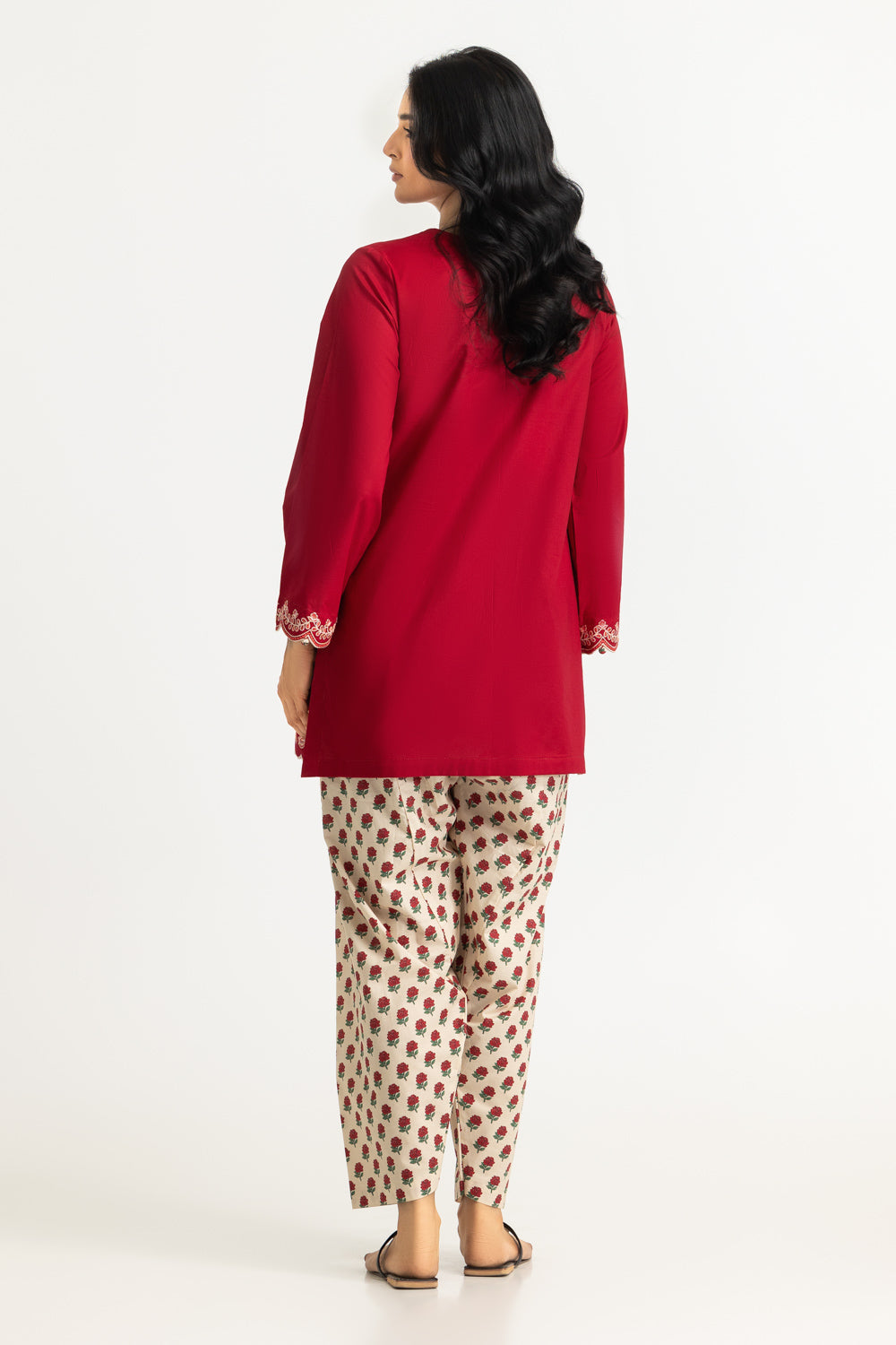 Cotton Bana Dora Embroidered Co-Ord Set