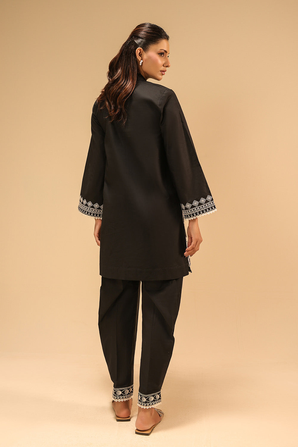 Cotton Bana Dora Embroidered Co-Ord Set