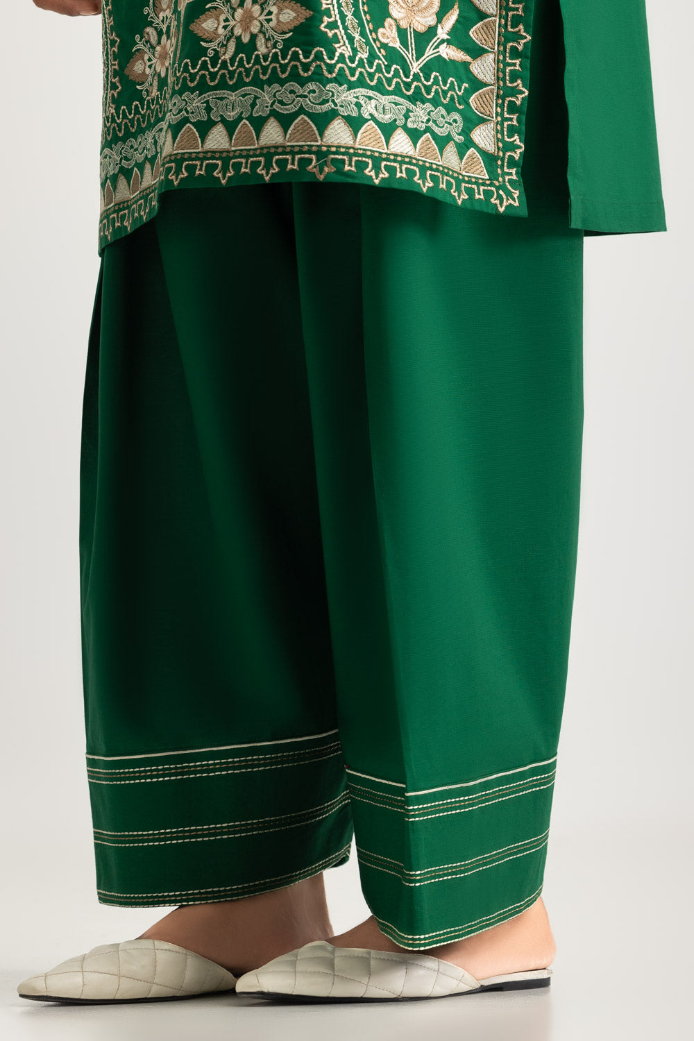Cotton Bana Dora Embroidered Co-Ord Set