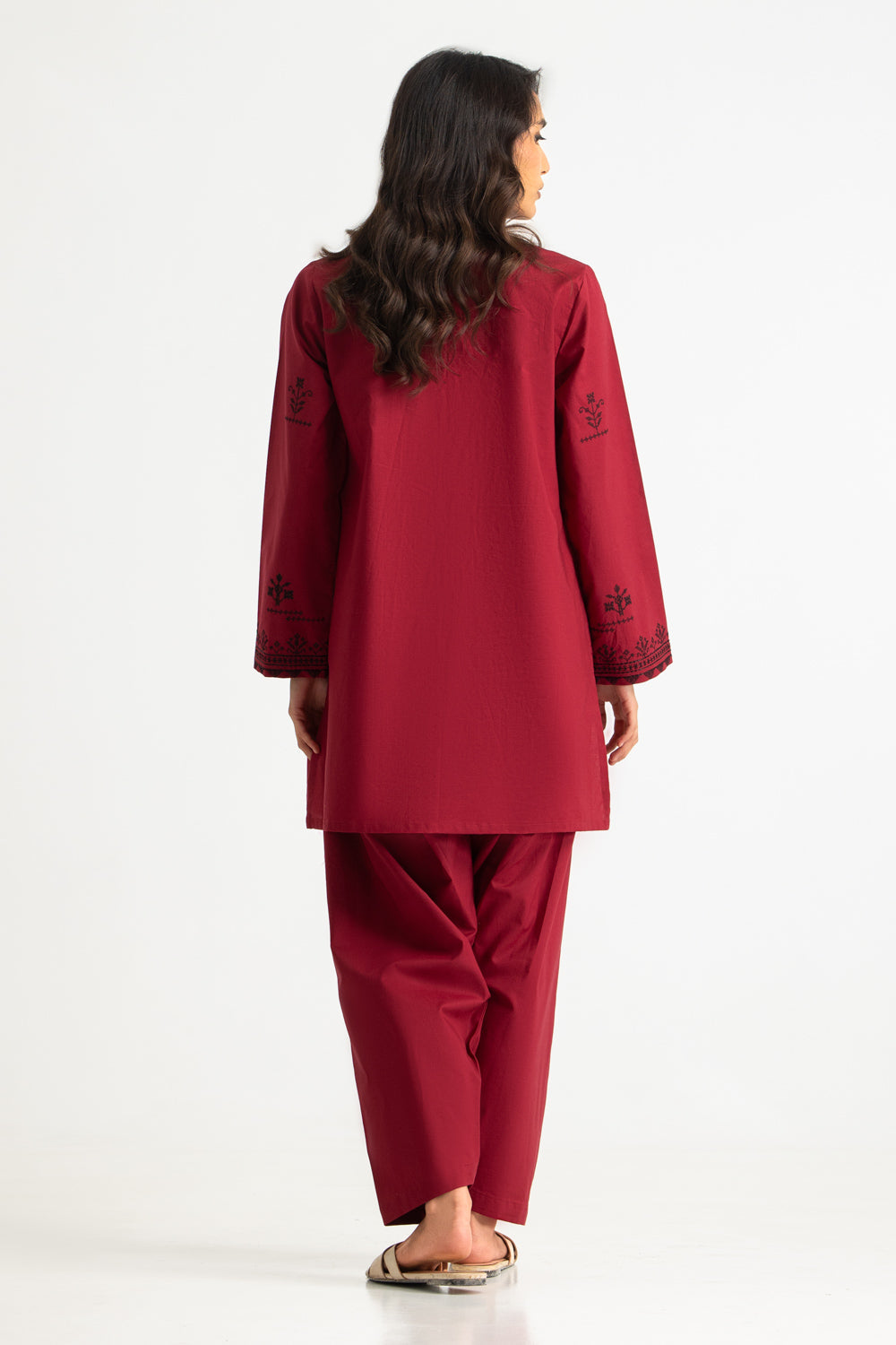 Cotton Bana Dora Embroidered Co-Ord Set