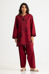 Cotton Bana Dora Embroidered Co-Ord Set