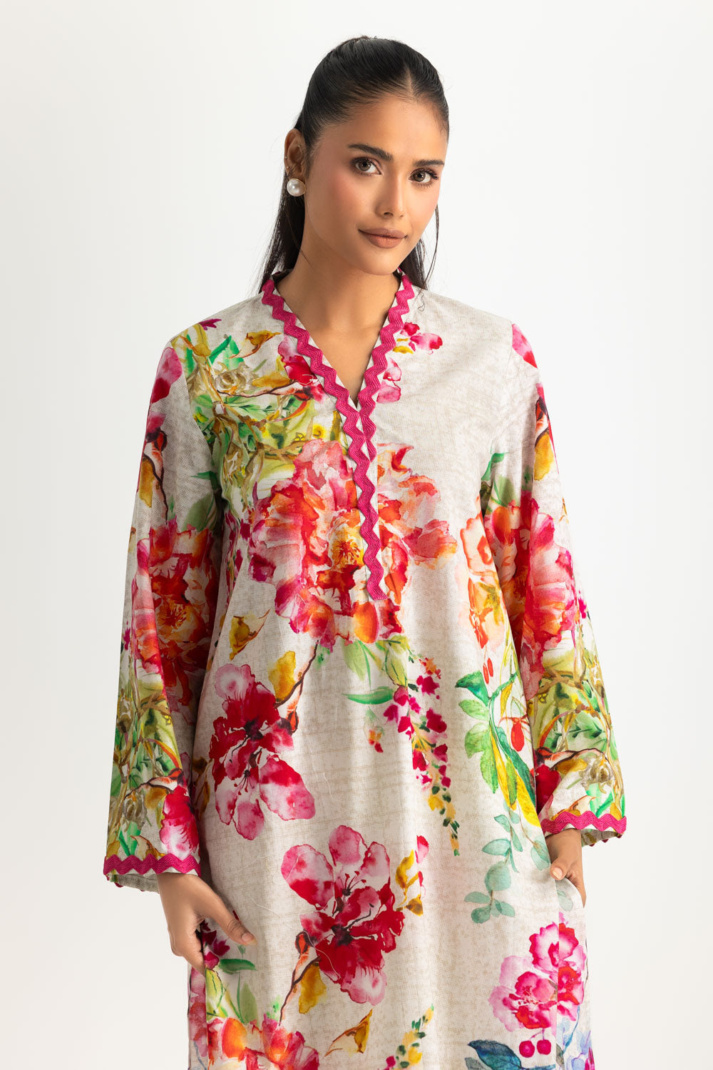 Cotton Bana Dora Printed Shirt