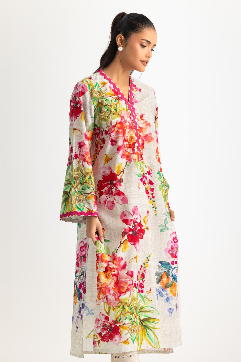 Cotton Bana Dora Printed Shirt