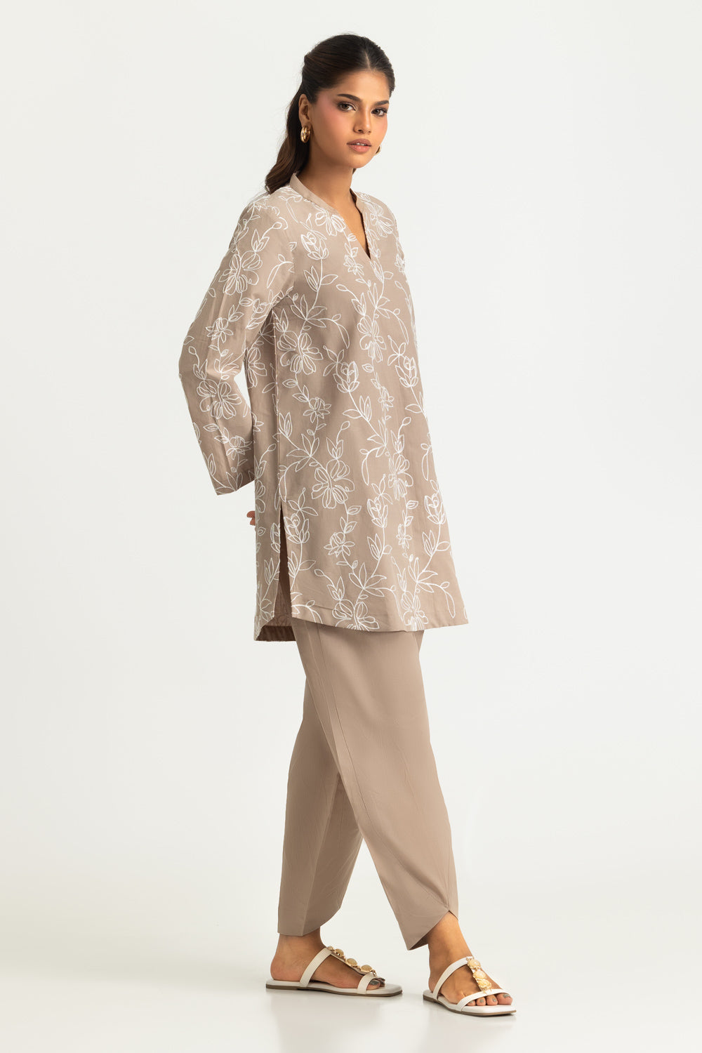 Cotton Embroidered Co-Ord Set