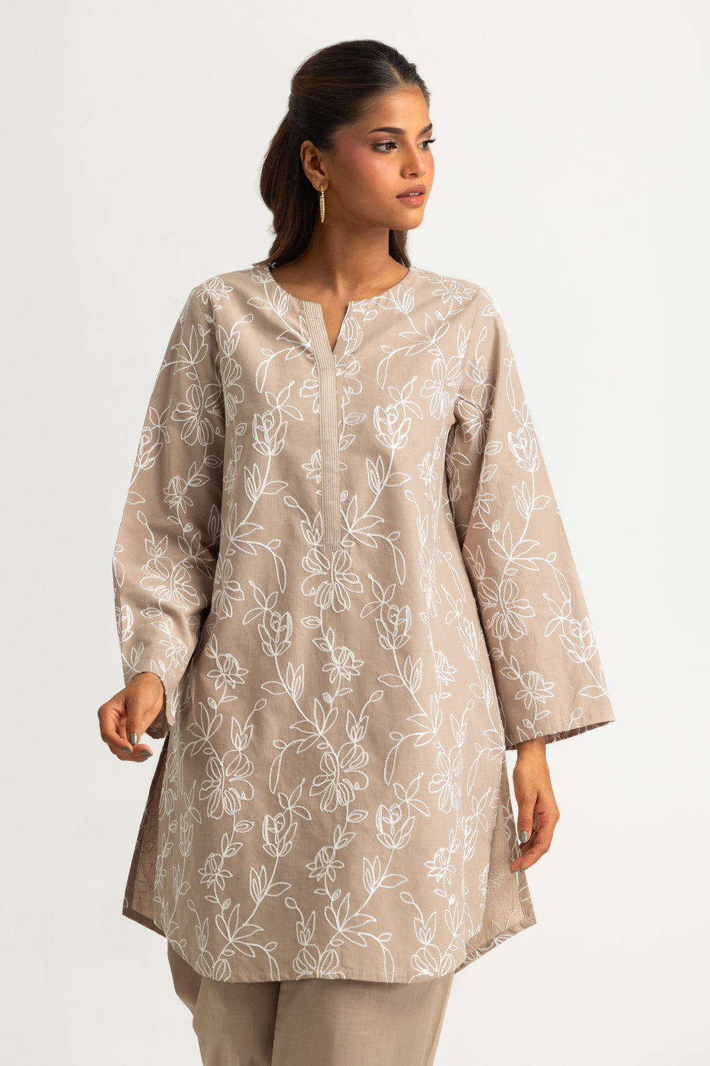 Cotton Embroidered Co-Ord Set