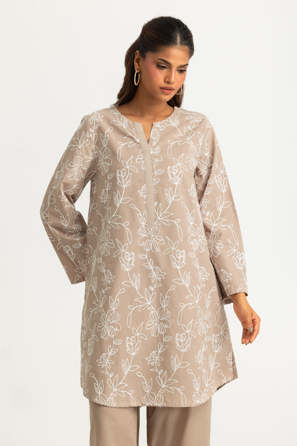 Cotton Embroidered Co-Ord Set