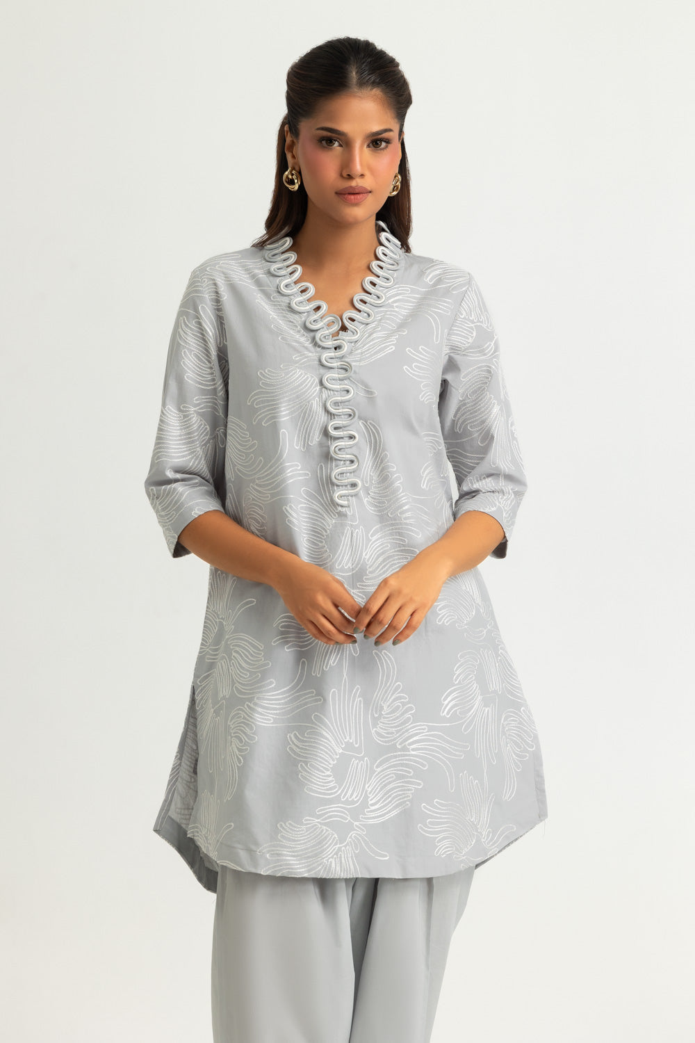 Cotton Embroidered Co-Ord Set