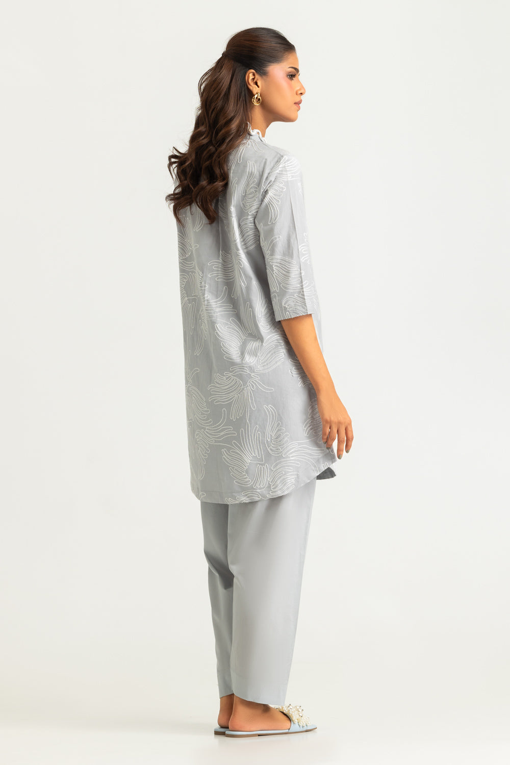 Cotton Embroidered Co-Ord Set