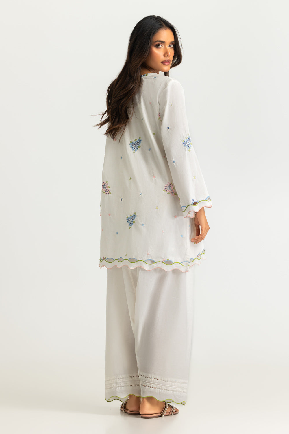 Cotton Embroidered Co-Ord Set