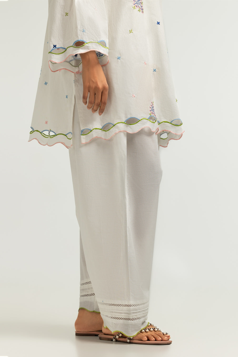 Cotton Embroidered Co-Ord Set