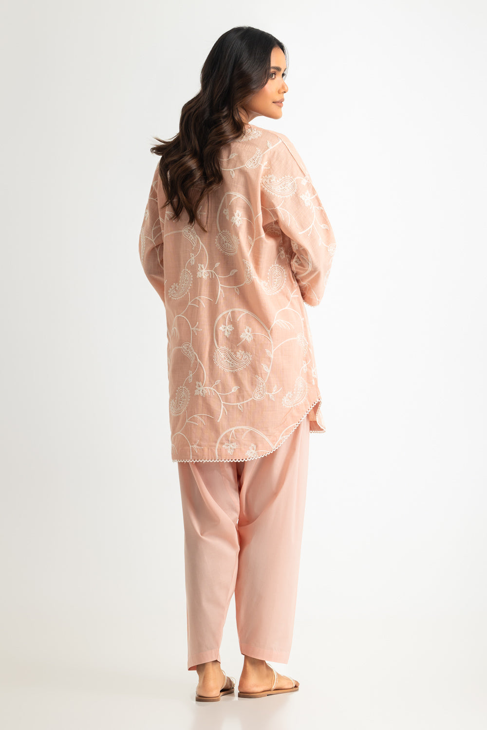 Cotton Embroidered Co-Ord Set