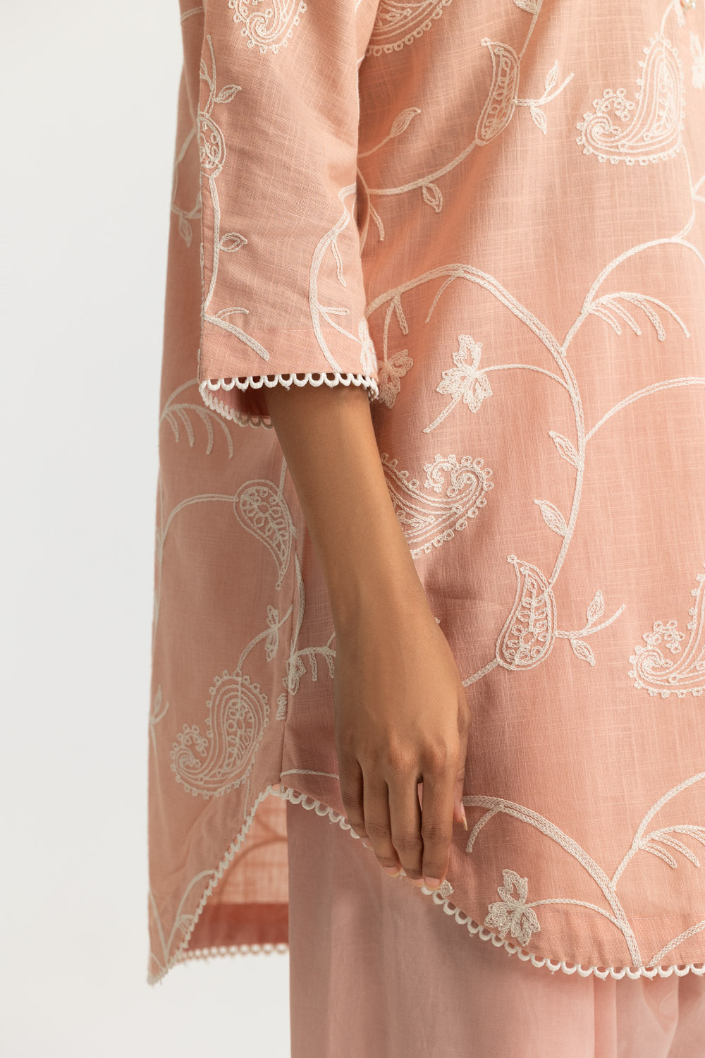 Cotton Embroidered Co-Ord Set