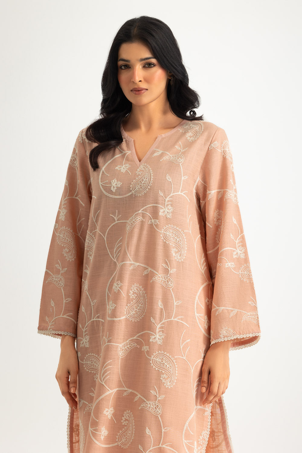 Cotton Embroidered Co-Ord Set