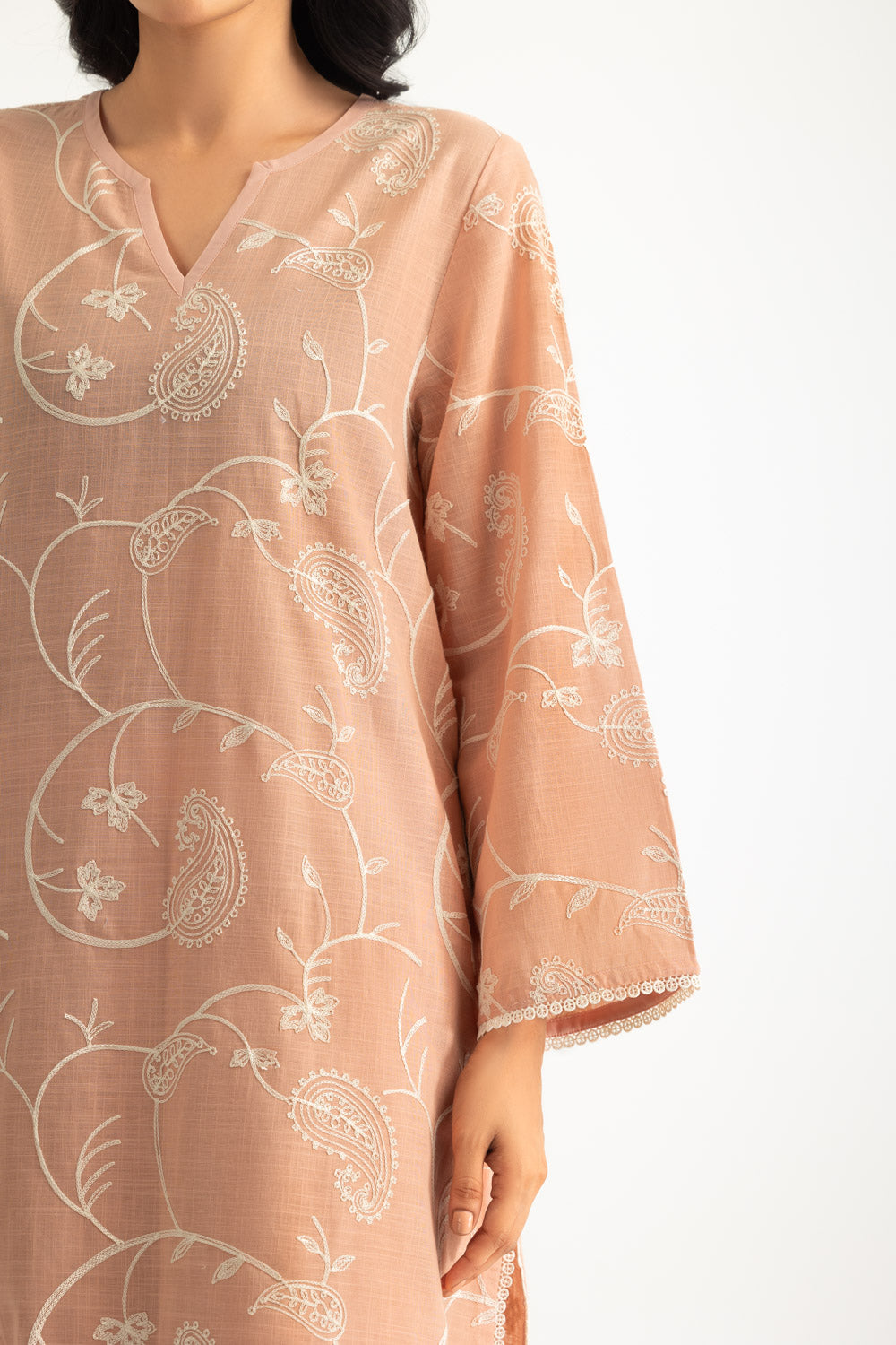 Cotton Embroidered Co-Ord Set