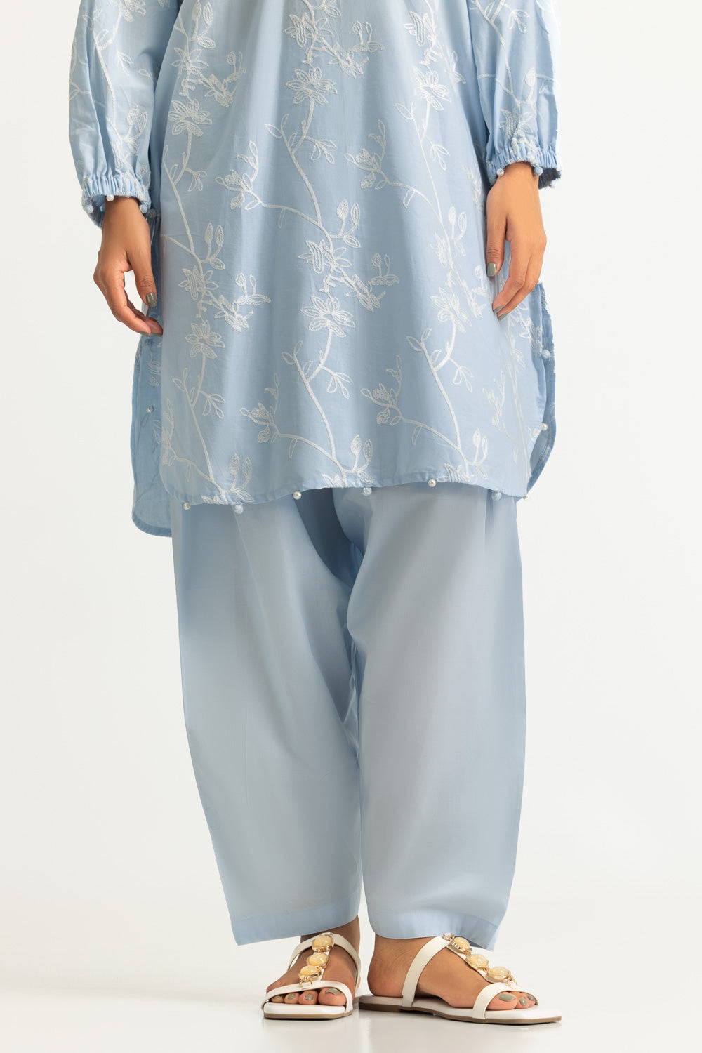 Cotton Embroidered Co-Ord Set