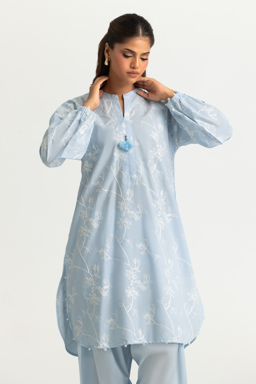 Cotton Embroidered Co-Ord Set