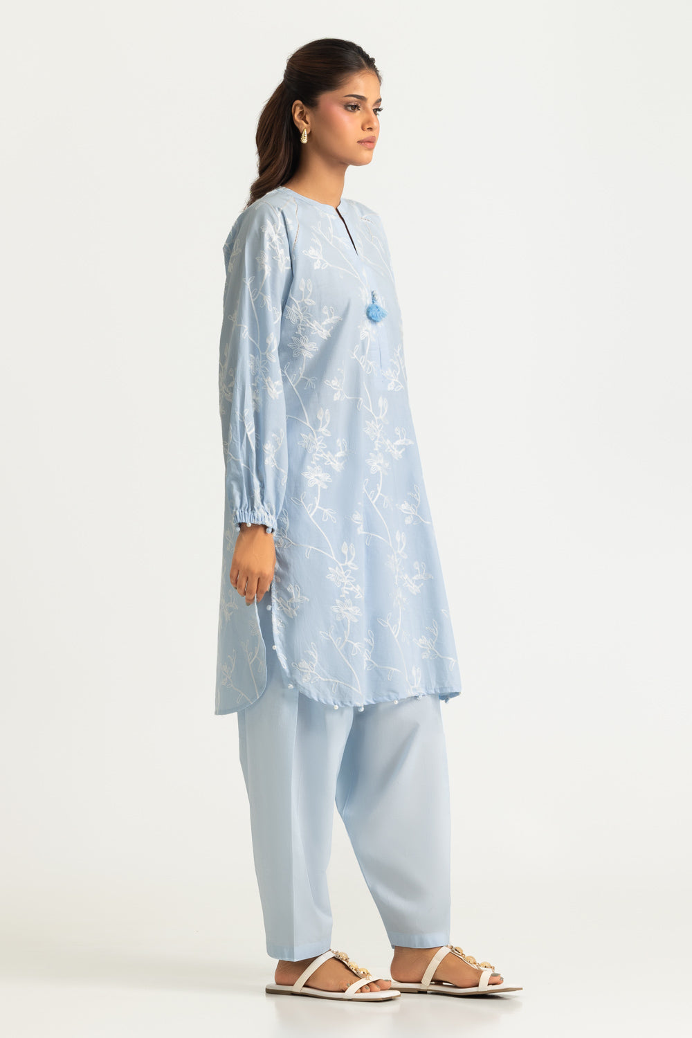 Cotton Embroidered Co-Ord Set