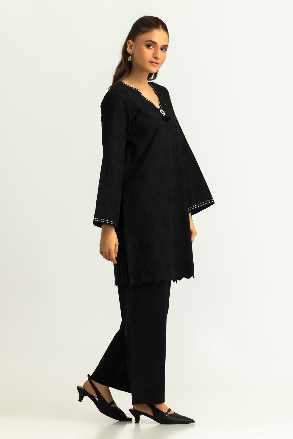 Cotton Embroidered Co-Ord Set