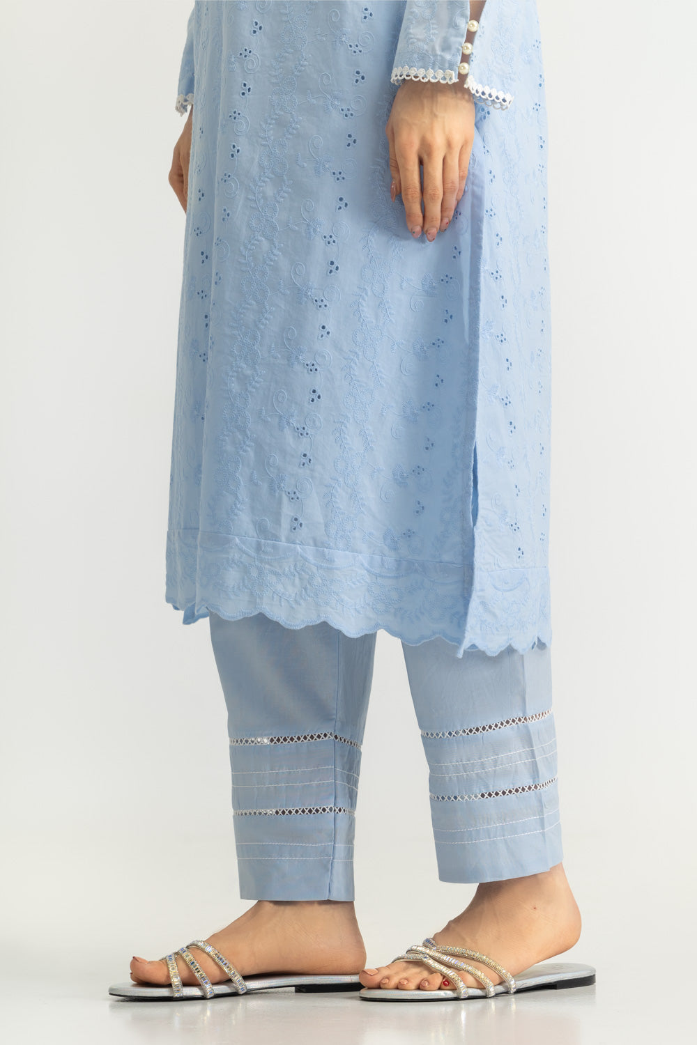 Cotton Embroidered Co-Ord Set
